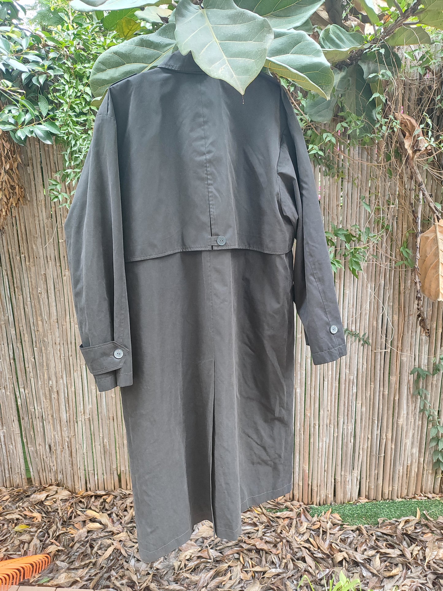 מעיל טרנצ' שחור ארוך משגע - Image 4