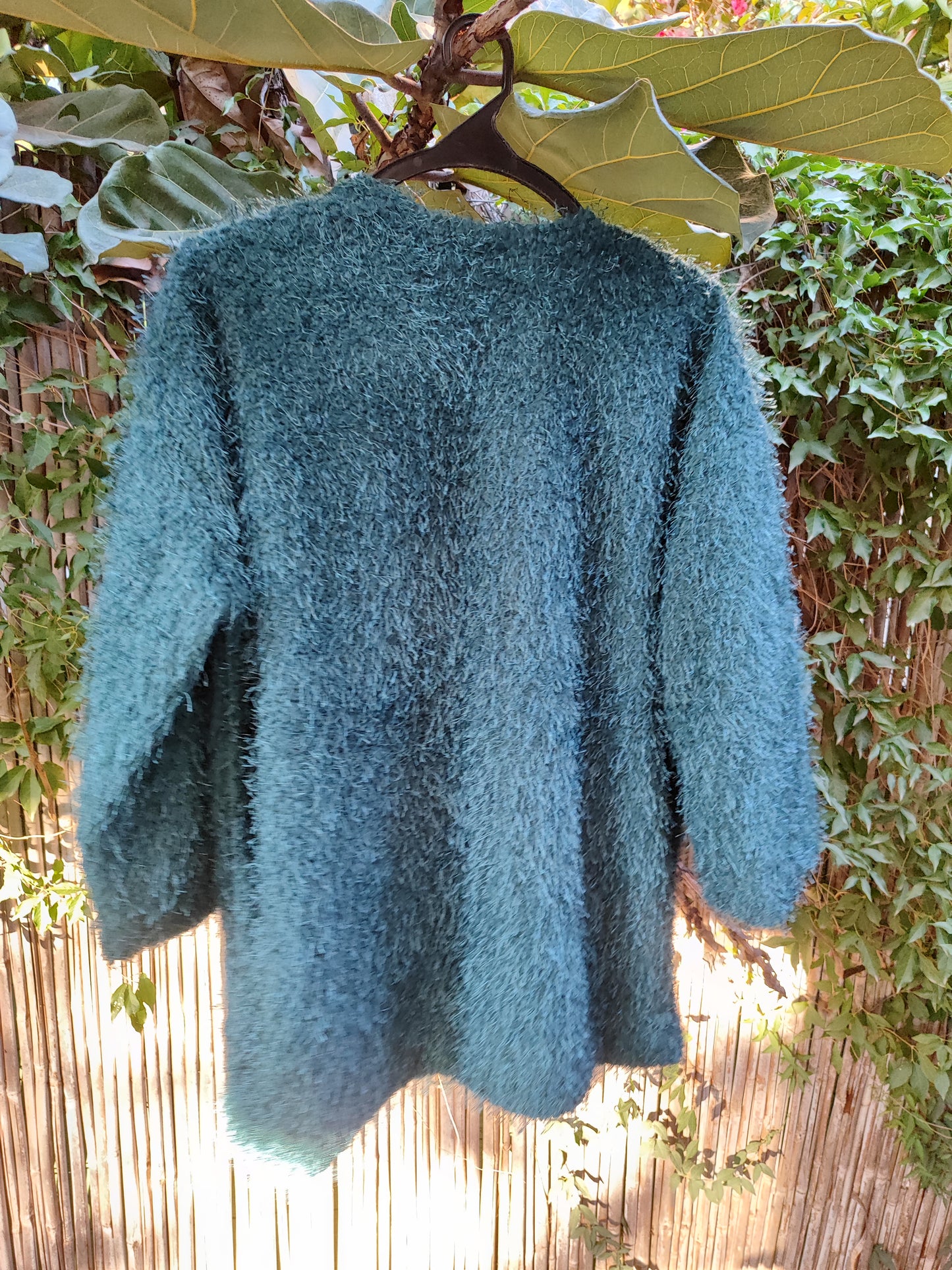 קרדיגן ירוק כהה פרוותי נעים - Image 3 by H&M