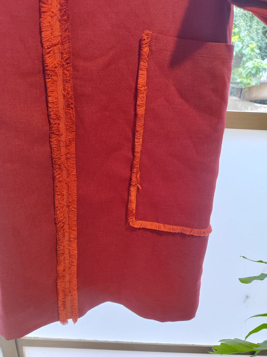 שמלת וינג' דובדבן ישרה בסופים פרוותיים - Image 2 by Rachel H