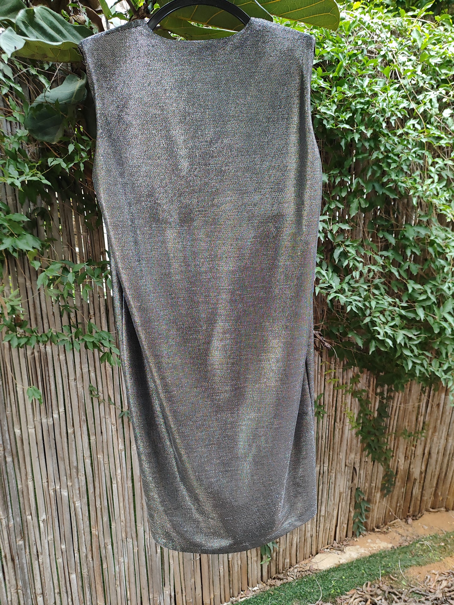 שמלת ערב כסופה ישרה בוי עמוק - Image 3 by Oma