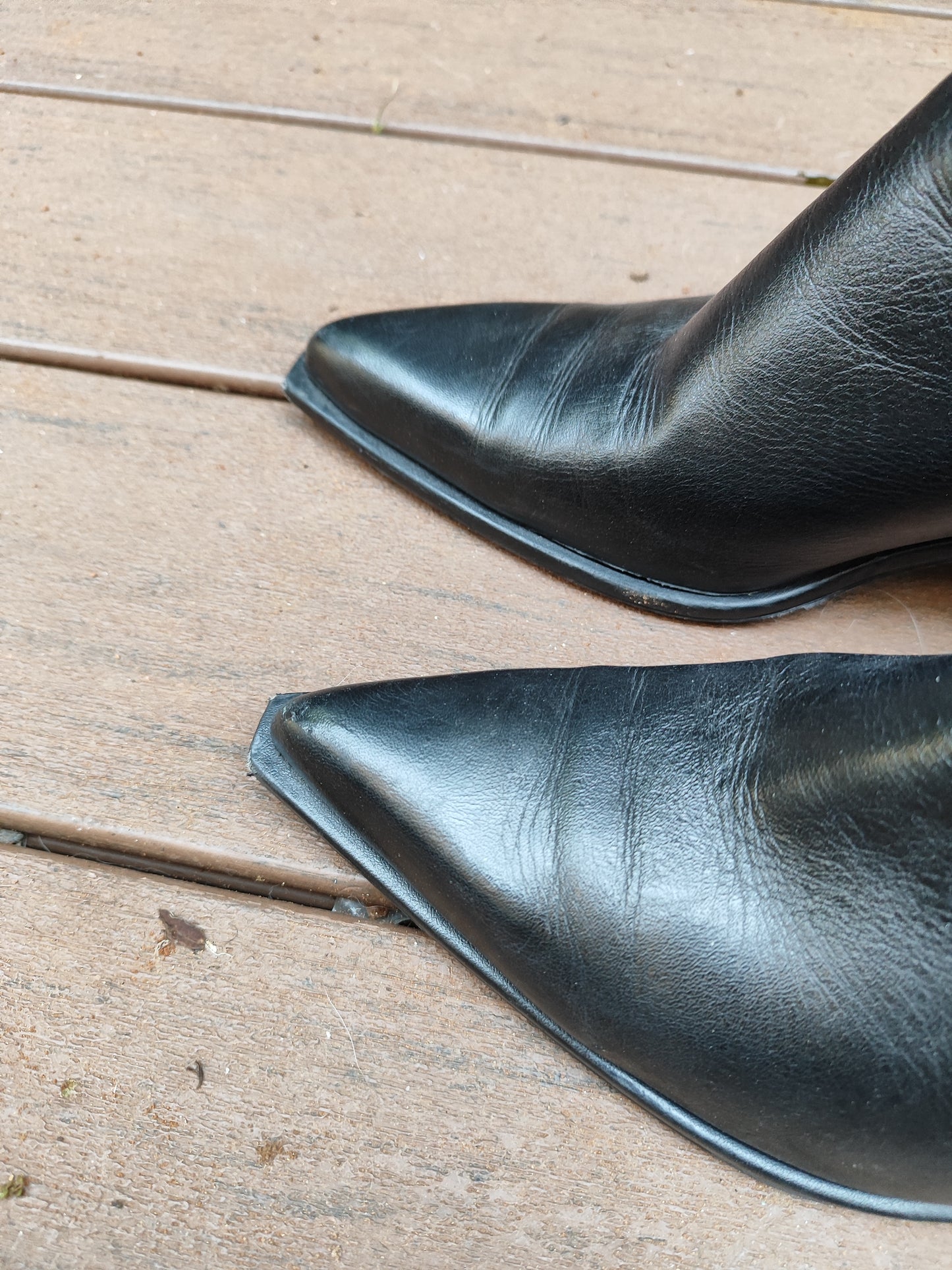 מגפיים שחורים אלגנטיים שפיץ חד - Image 5 by ZARA