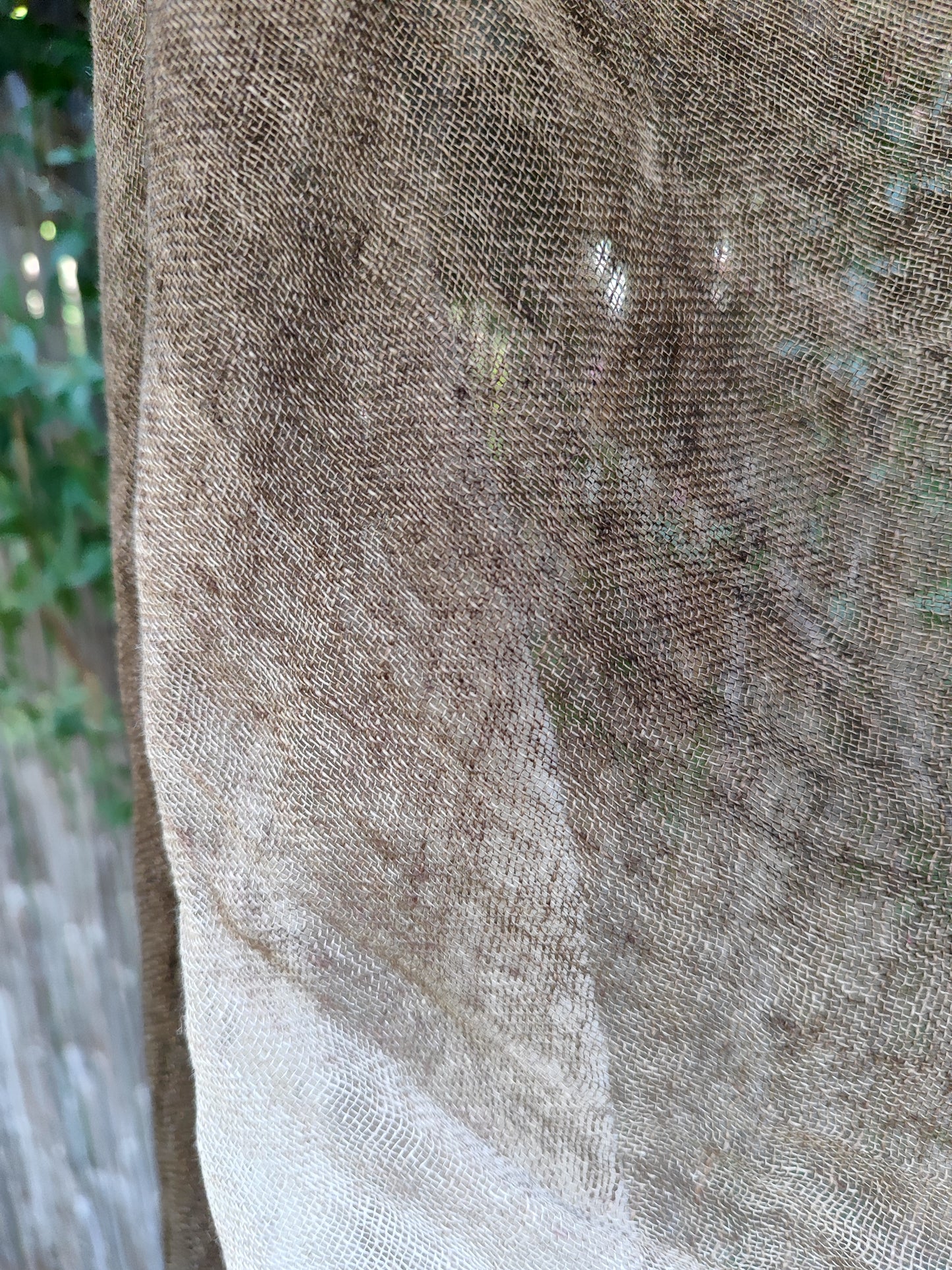 צעיף פישתן אומברה קרם חום - Image 3