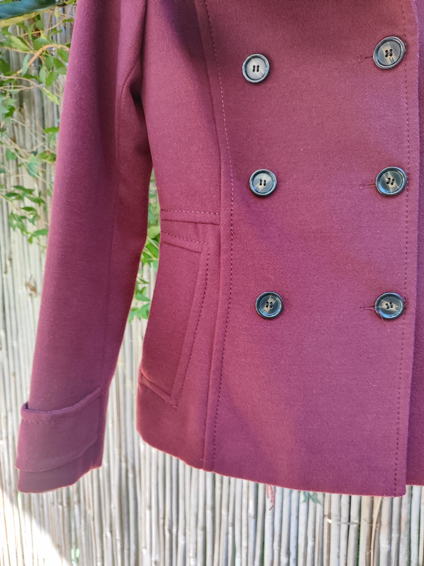 ג'קט בצבע יין בשתי שורות כפתורים - Image 6 by H&M