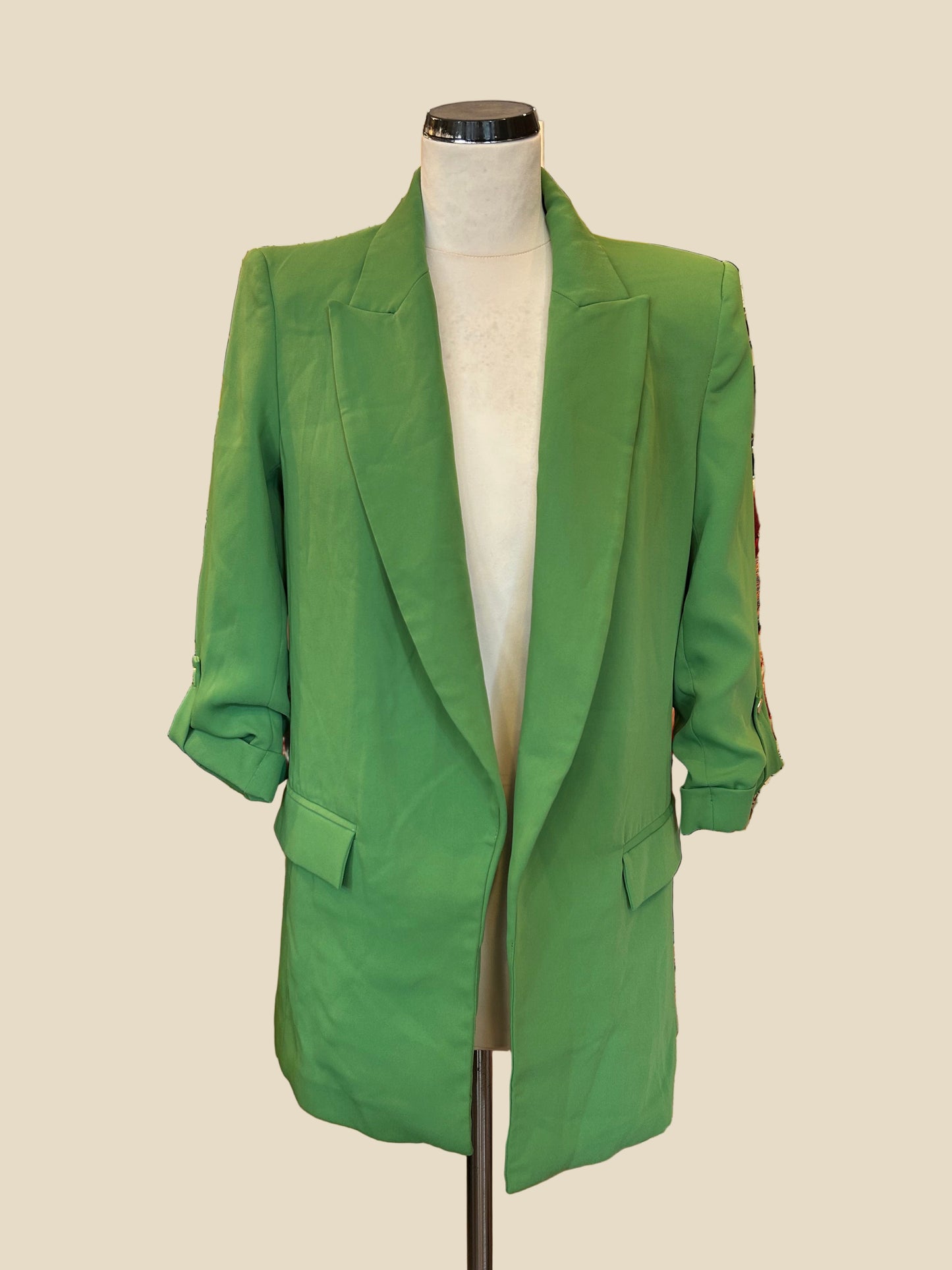 ז'קט ירוק קלאסי by Zara - Size XS