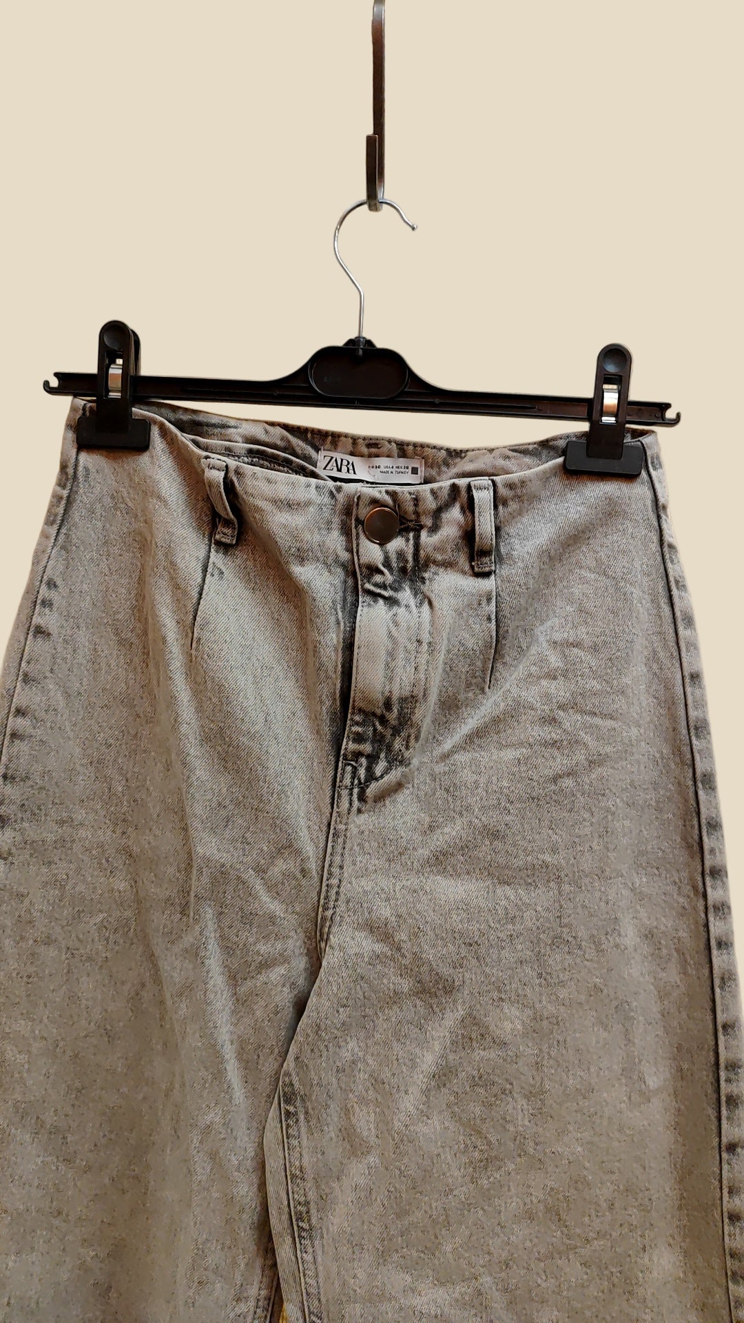 Zara מכנסי ג'ינס אפורים - Image 2 by Zara