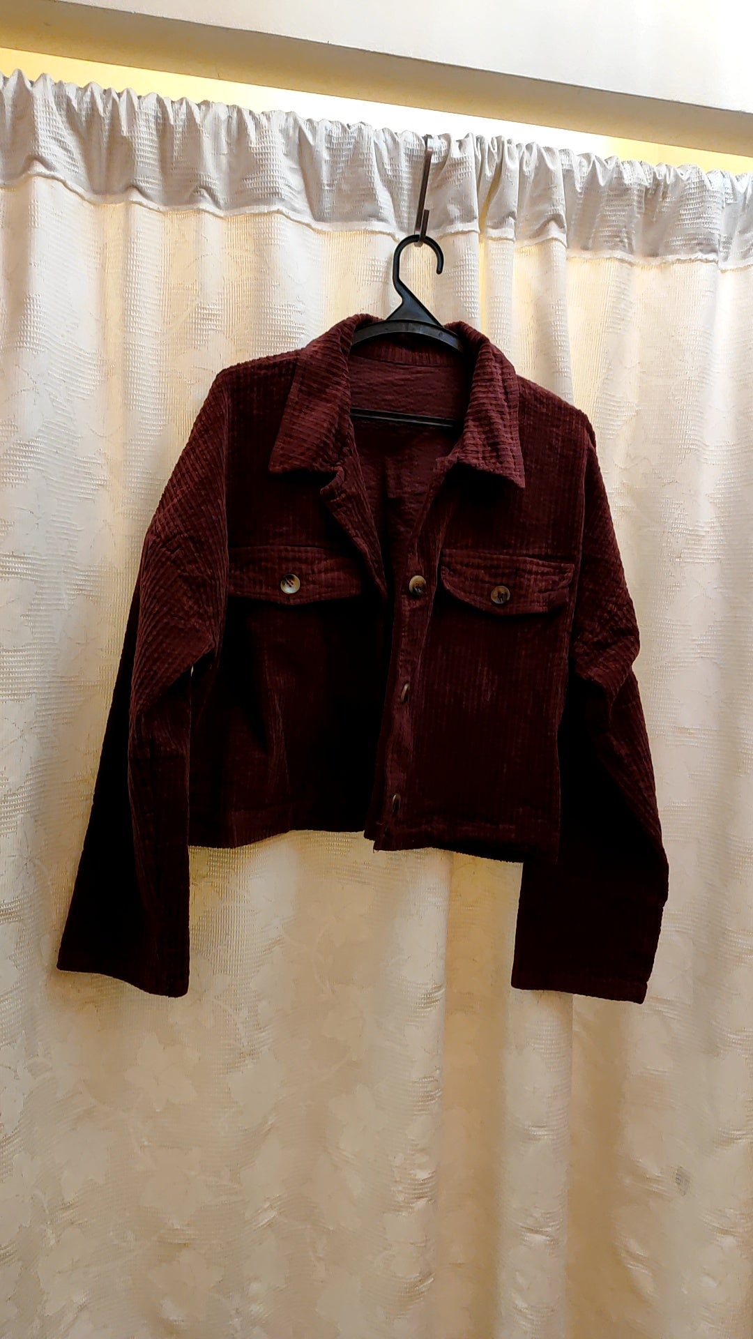 ג'קט קורדריו דובדבן קצר  - Size 40-42