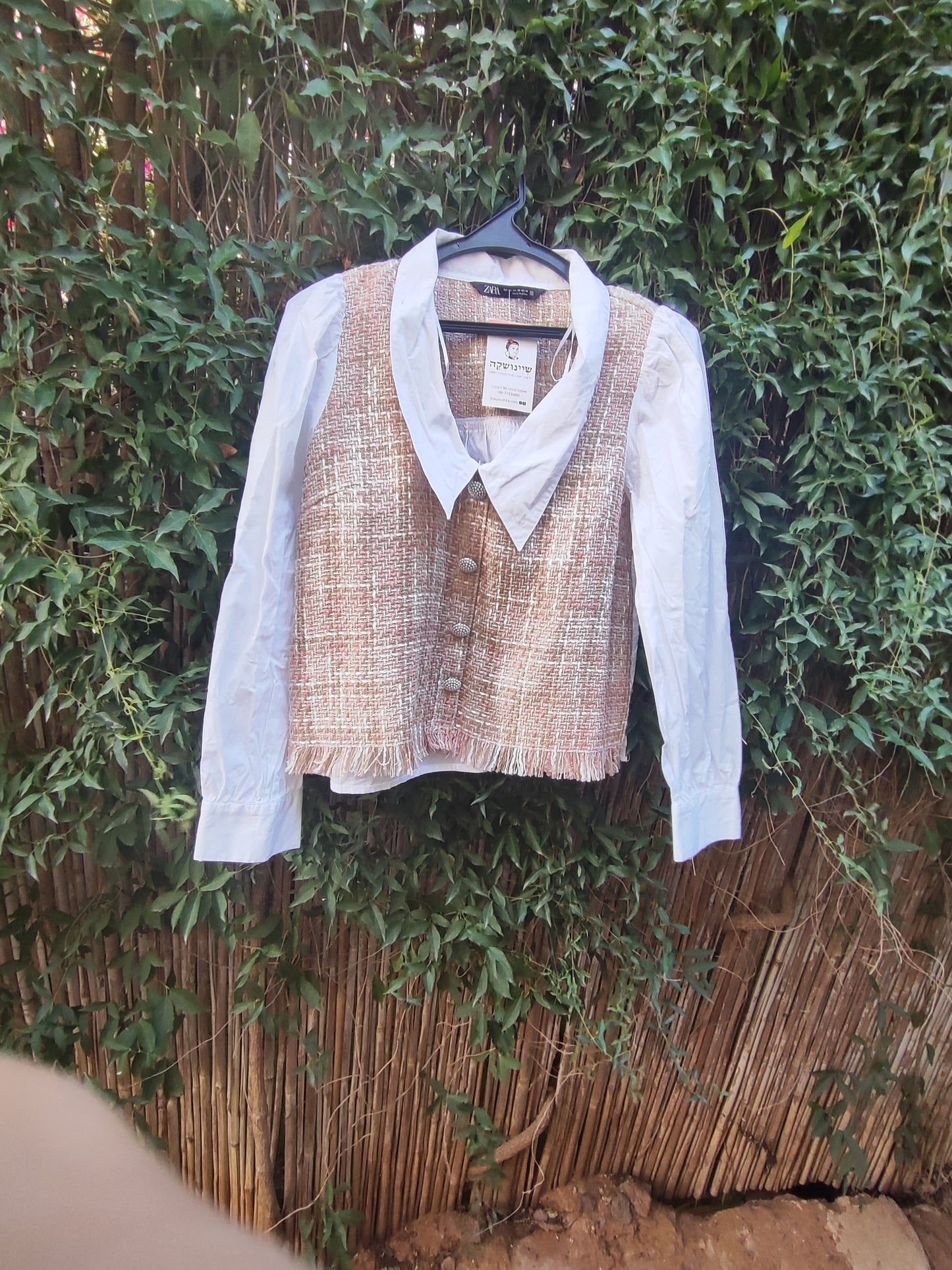 חולצת במראה ג'קט וינטג' - Image 3 by Zara