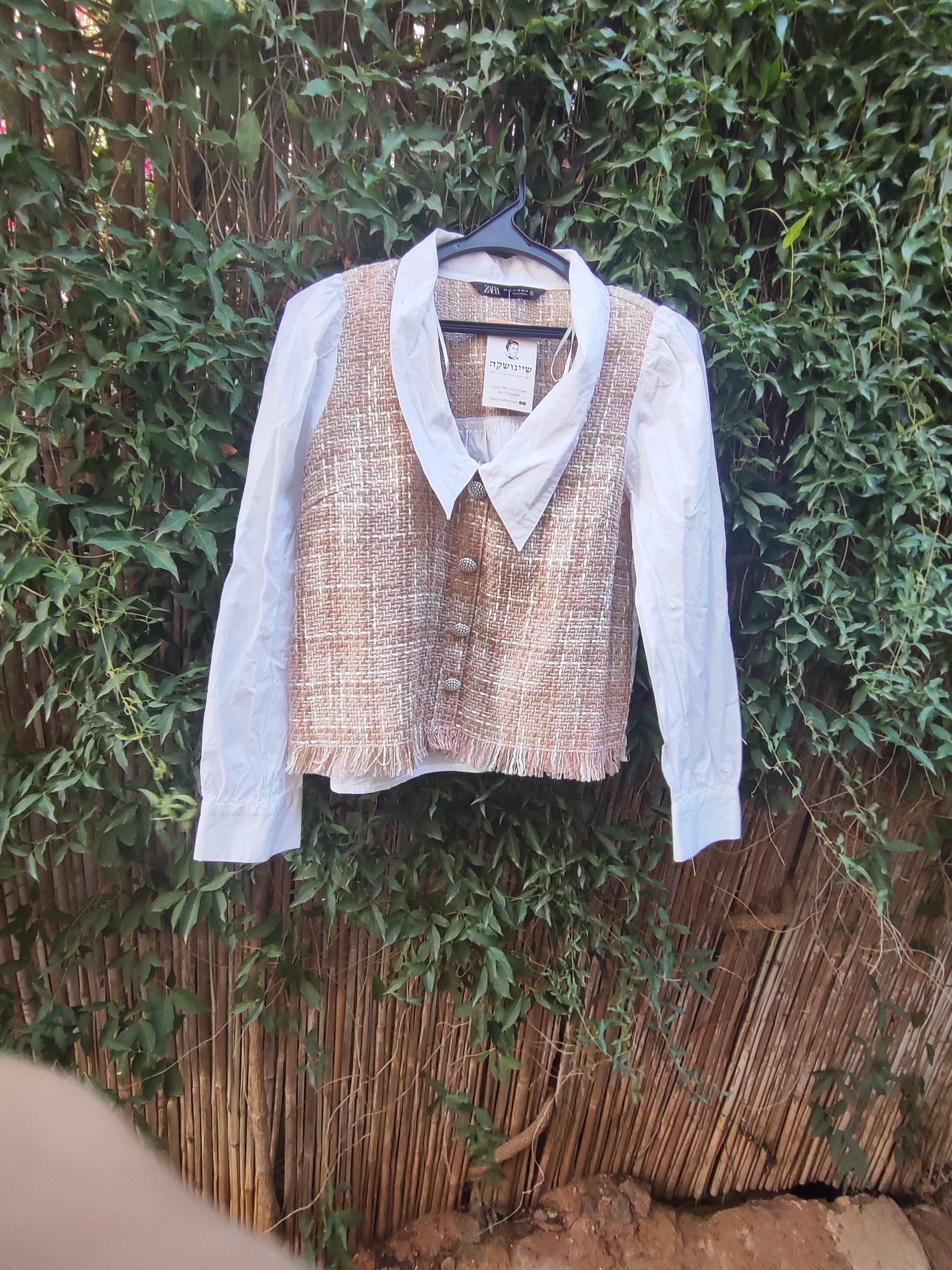 חולצת במראה ג'קט וינטג' - Image 3 by Zara