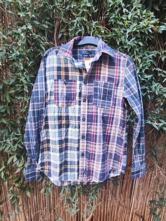 חולצת פולו משובצת בגווני כחול ובורדו - Image 4 by Polo Ralph Lauren