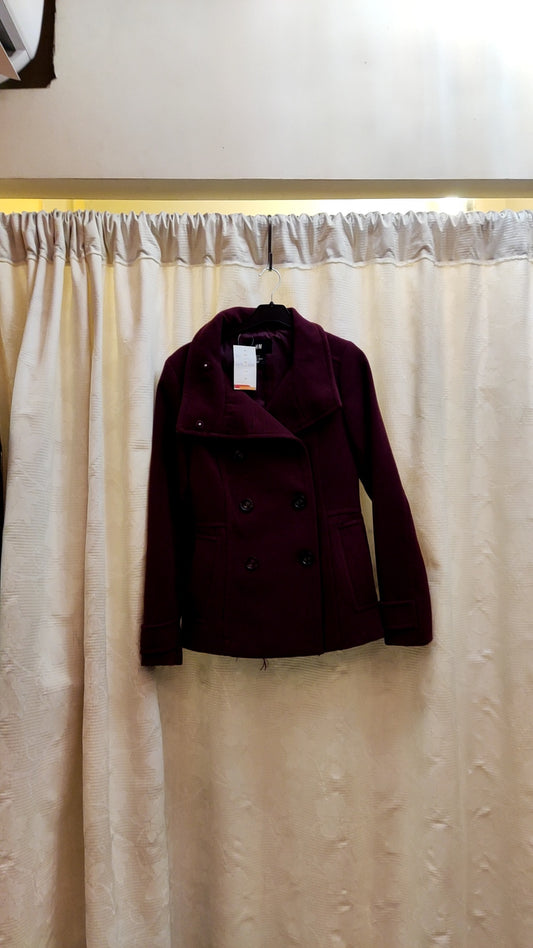ג'קט בצבע יין בשתי שורות כפתורים  by H&M - Size S-M