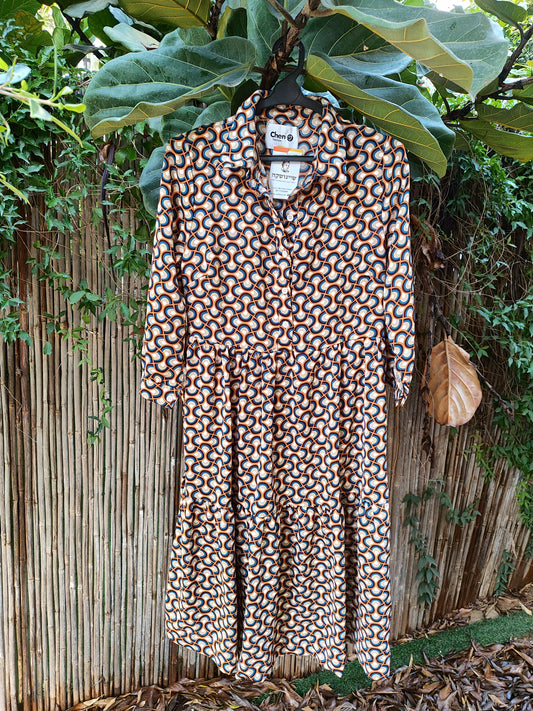 שמלת וינטג רטרו בצבעים  - Image 9 by Chen fashion