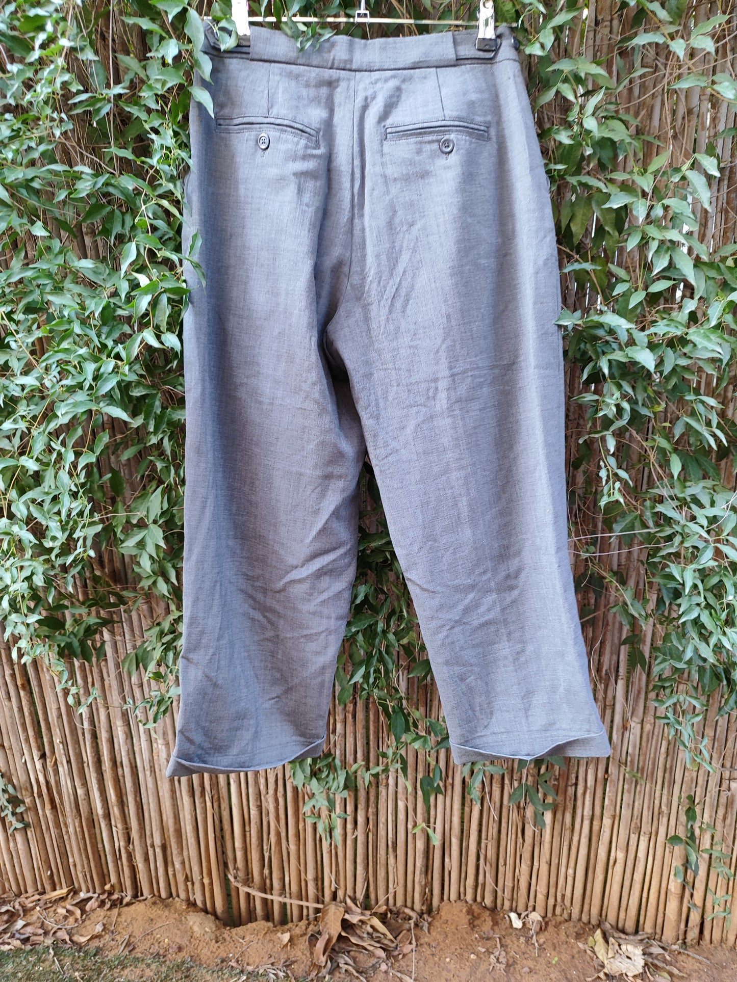 מכנסיים אלגנטים אפורים קלאסי by Gap - Size 38