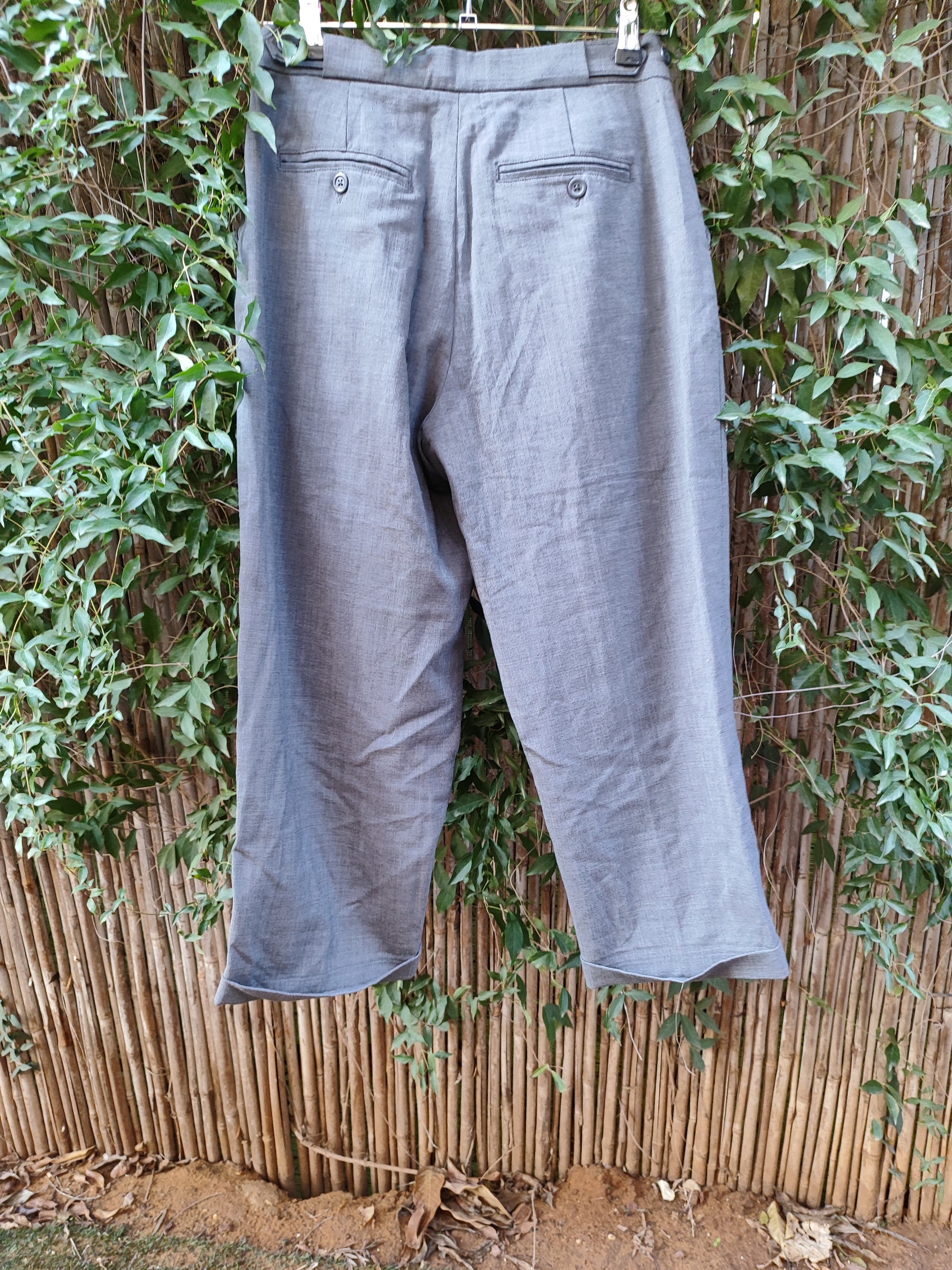 מכנסיים אלגנטים אפורים קלאסי by Gap - Size 38