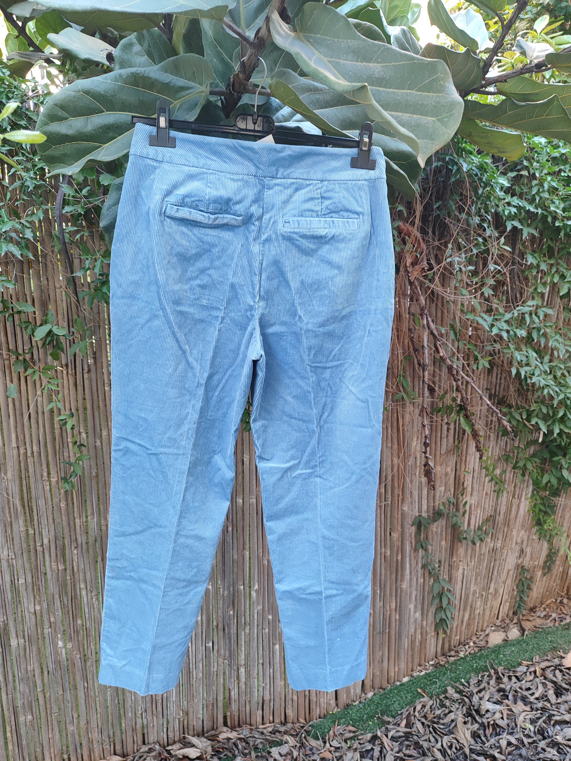 מכנסי קורדרוי כחול ים  - Size 38- 36