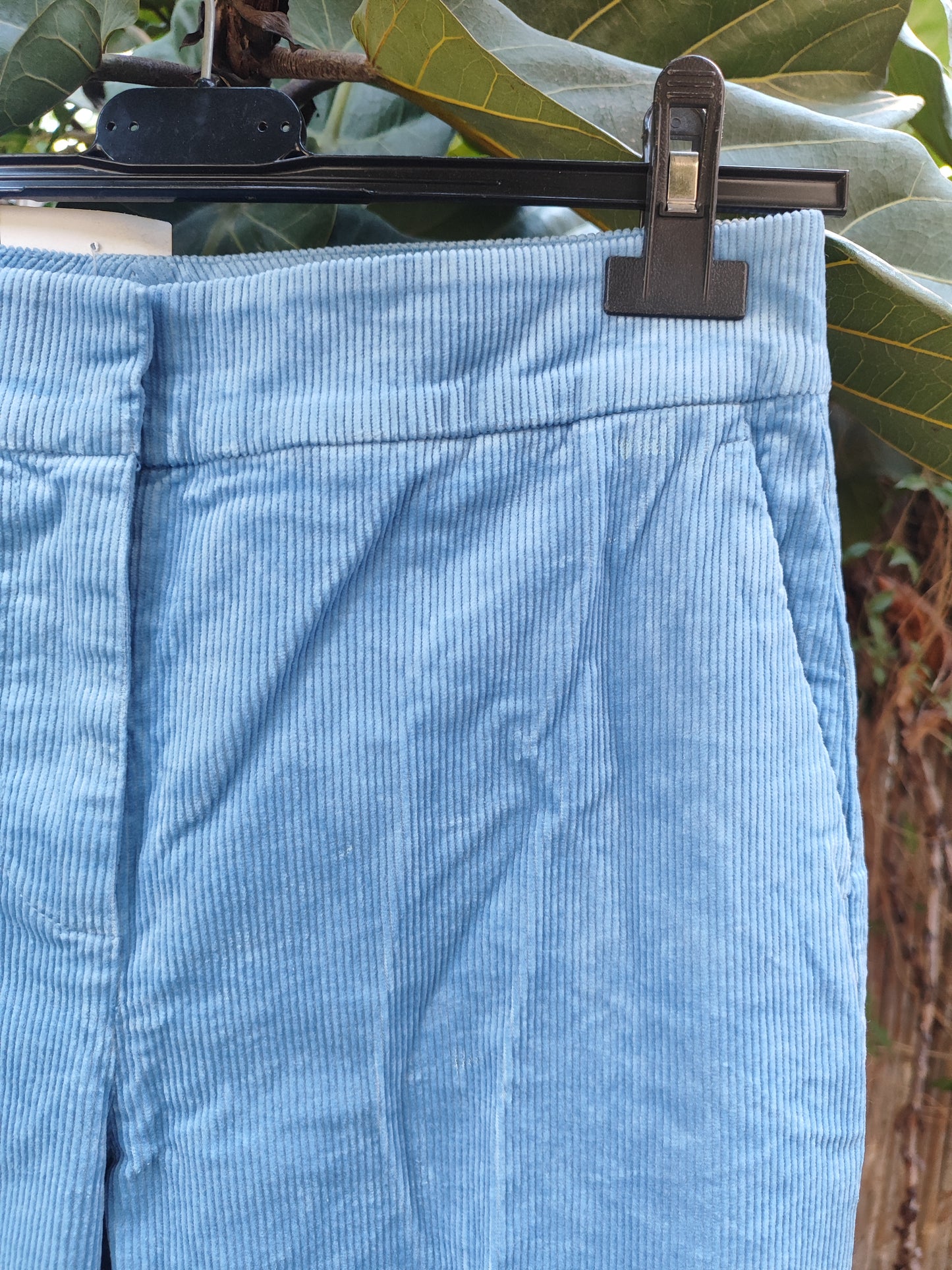 מכנסי קורדרוי כחול ים  - Image 2