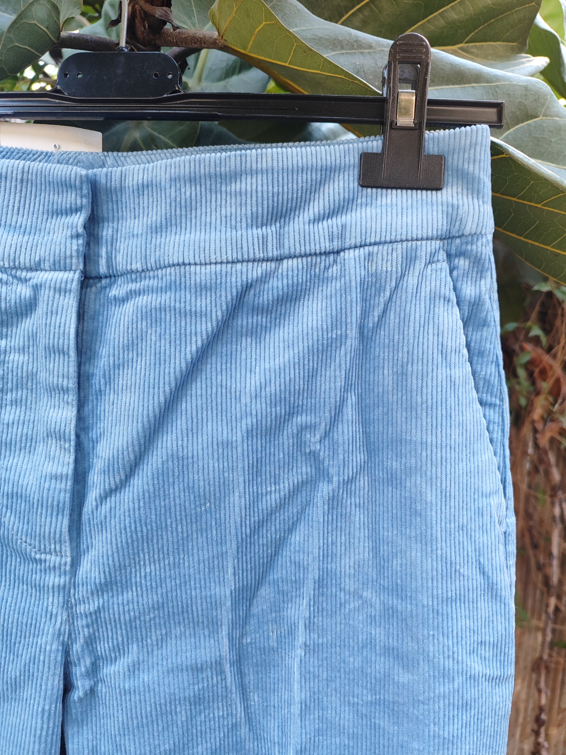 מכנסי קורדרוי כחול ים  - Image 2