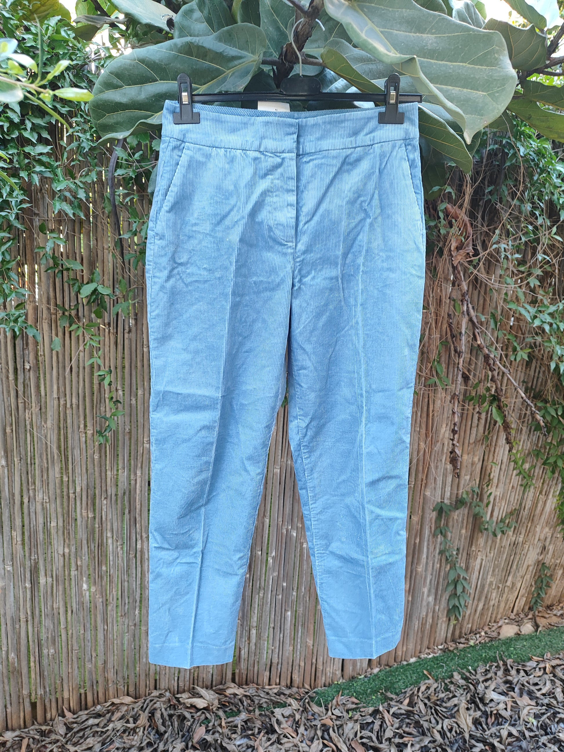 מכנסי קורדרוי כחול ים  - Image 3