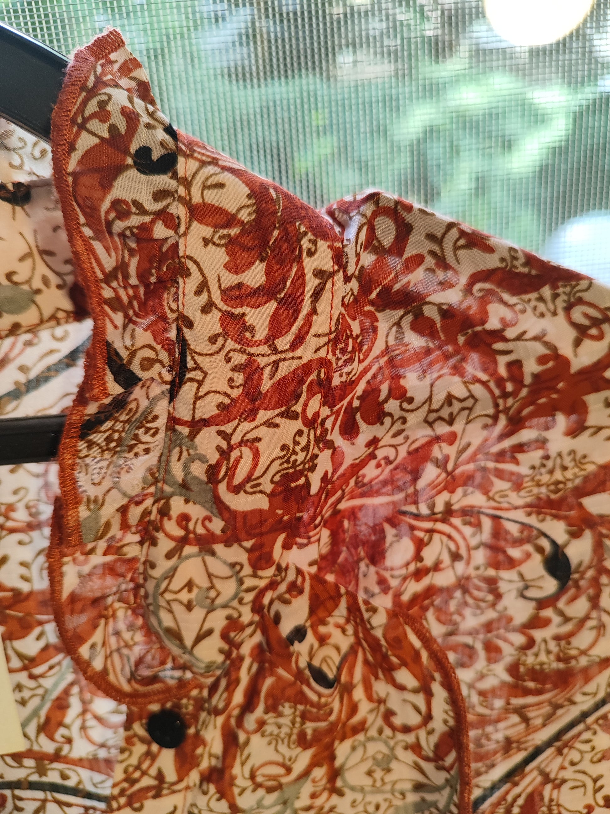 שמלת דקה הדפס פרחוני בד נשפך בחזה by Joe Van - Size L - xl