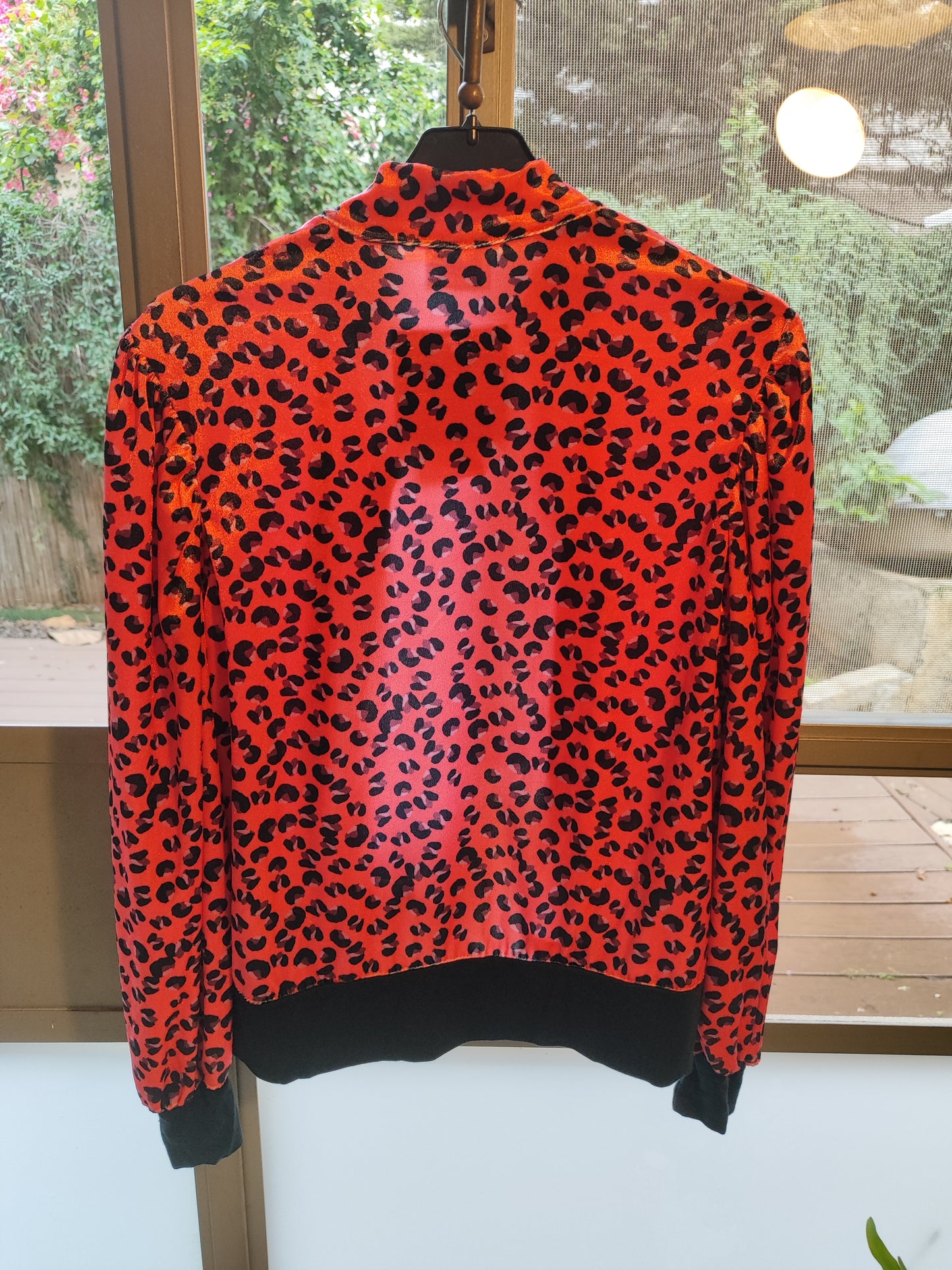 ג'קט מנומר אדום במגע קטיפתי - Image 2 by Galler