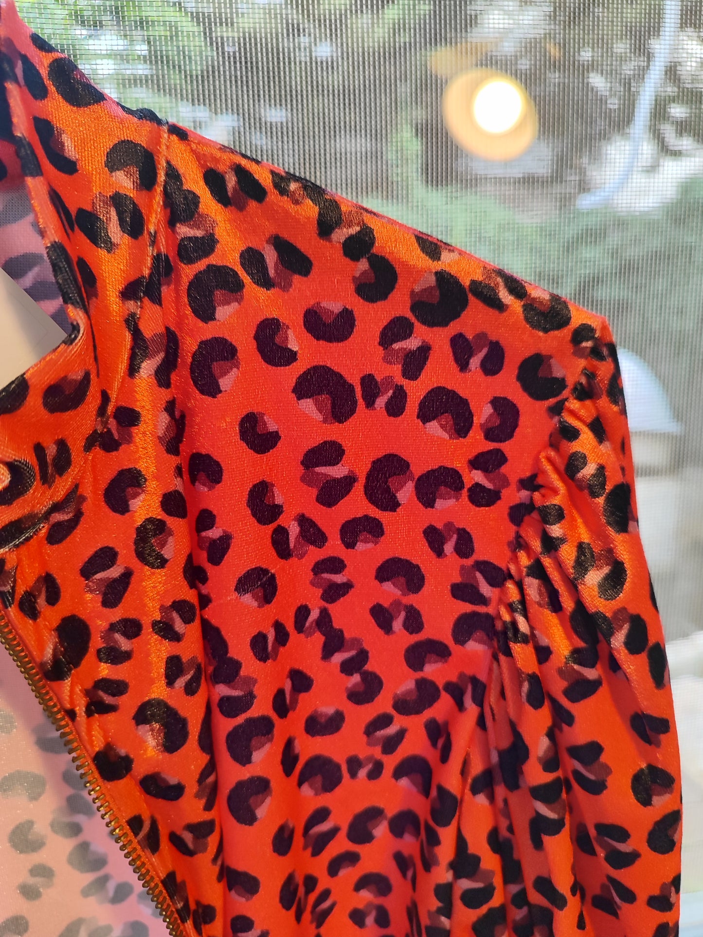 ג'קט מנומר אדום במגע קטיפתי - Image 3 by Galler