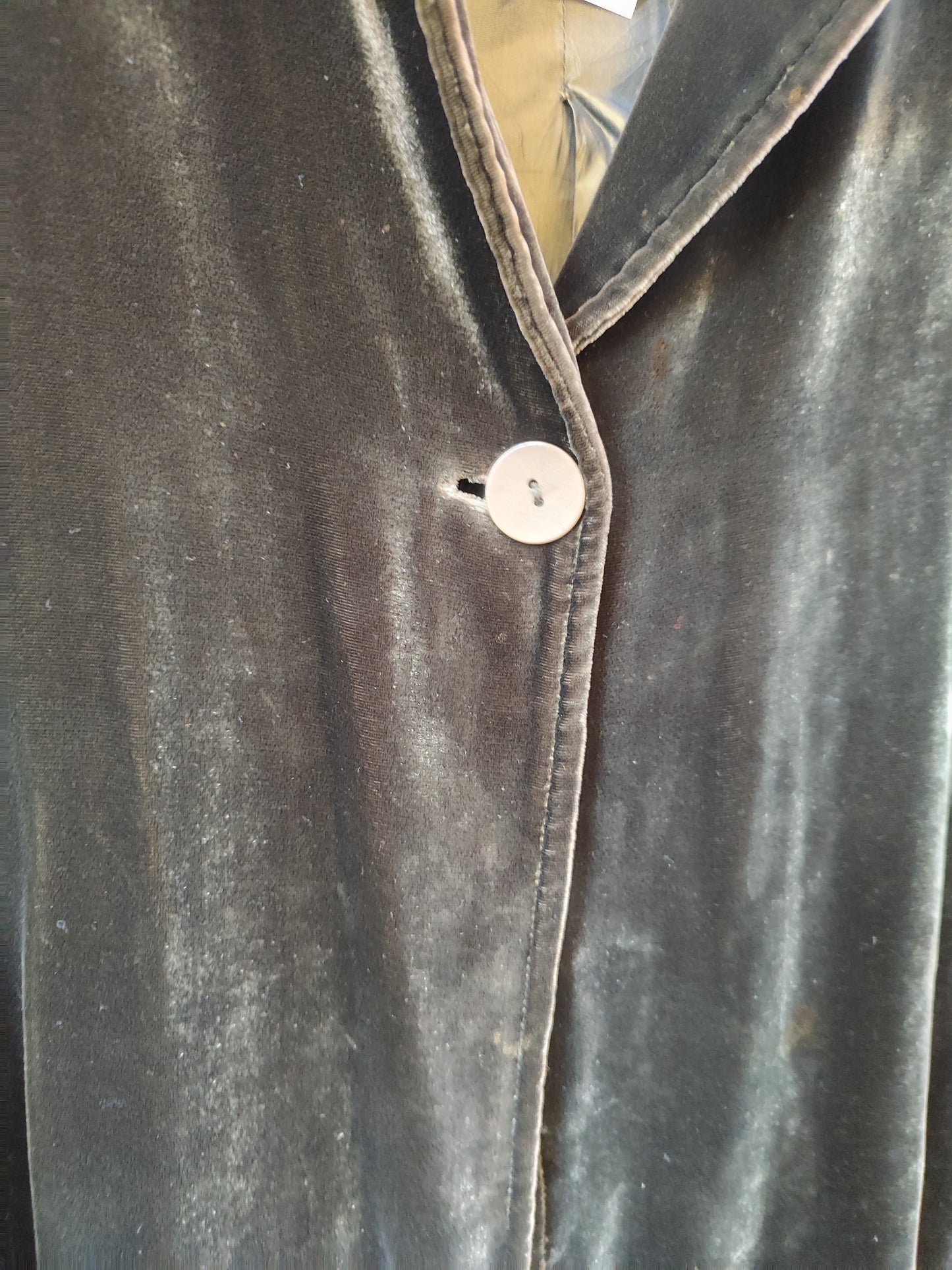 ג'קט  קטיפה ירוק כהה בכפתור יחיד  - Image 6 by Shams