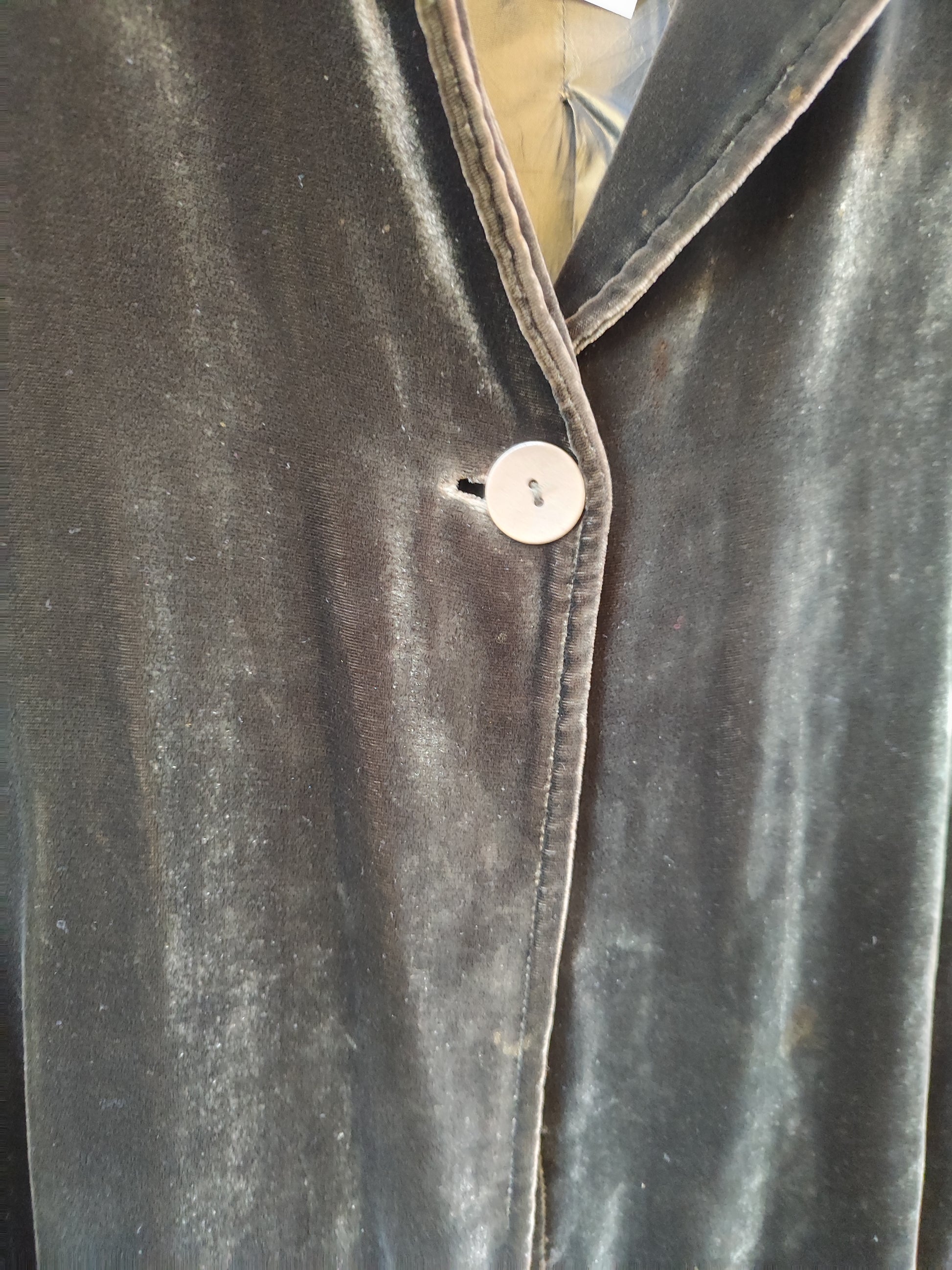 ג'קט  קטיפה ירוק כהה בכפתור יחיד  - Image 6 by Shams