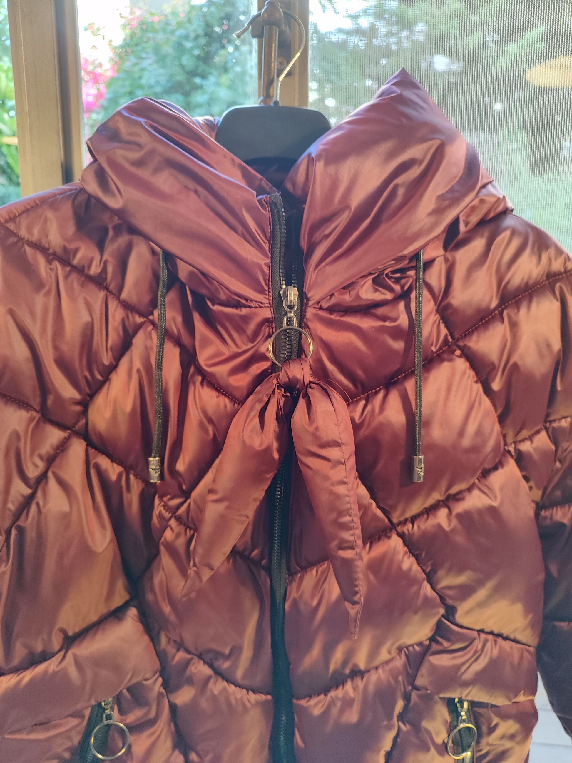 מעיל פוף דובדבן קלאסי ומחמם - Image 3 by Dimanasy