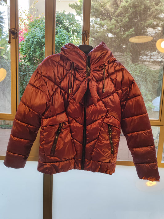 מעיל פוף דובדבן קלאסי ומחמם - Image 4 by Dimanasy