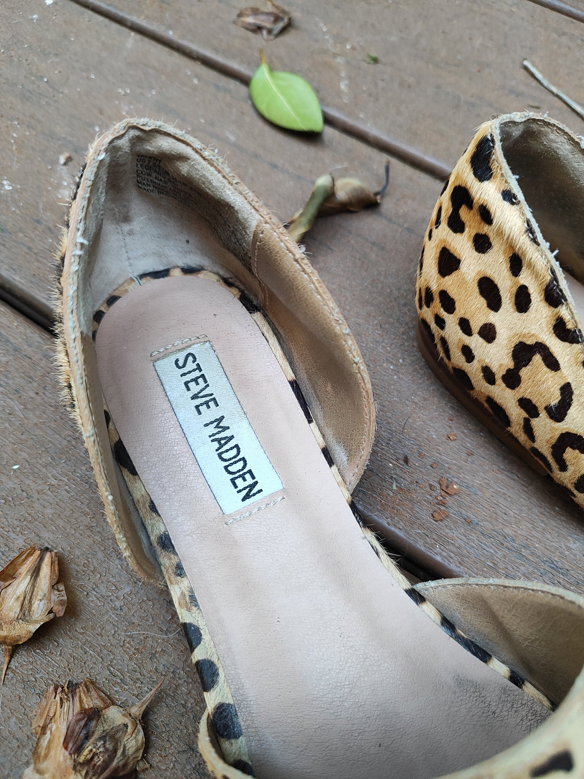 נעלים מנומרות שטוחות מאווררות באמצע - Image 4 by Steve Madden