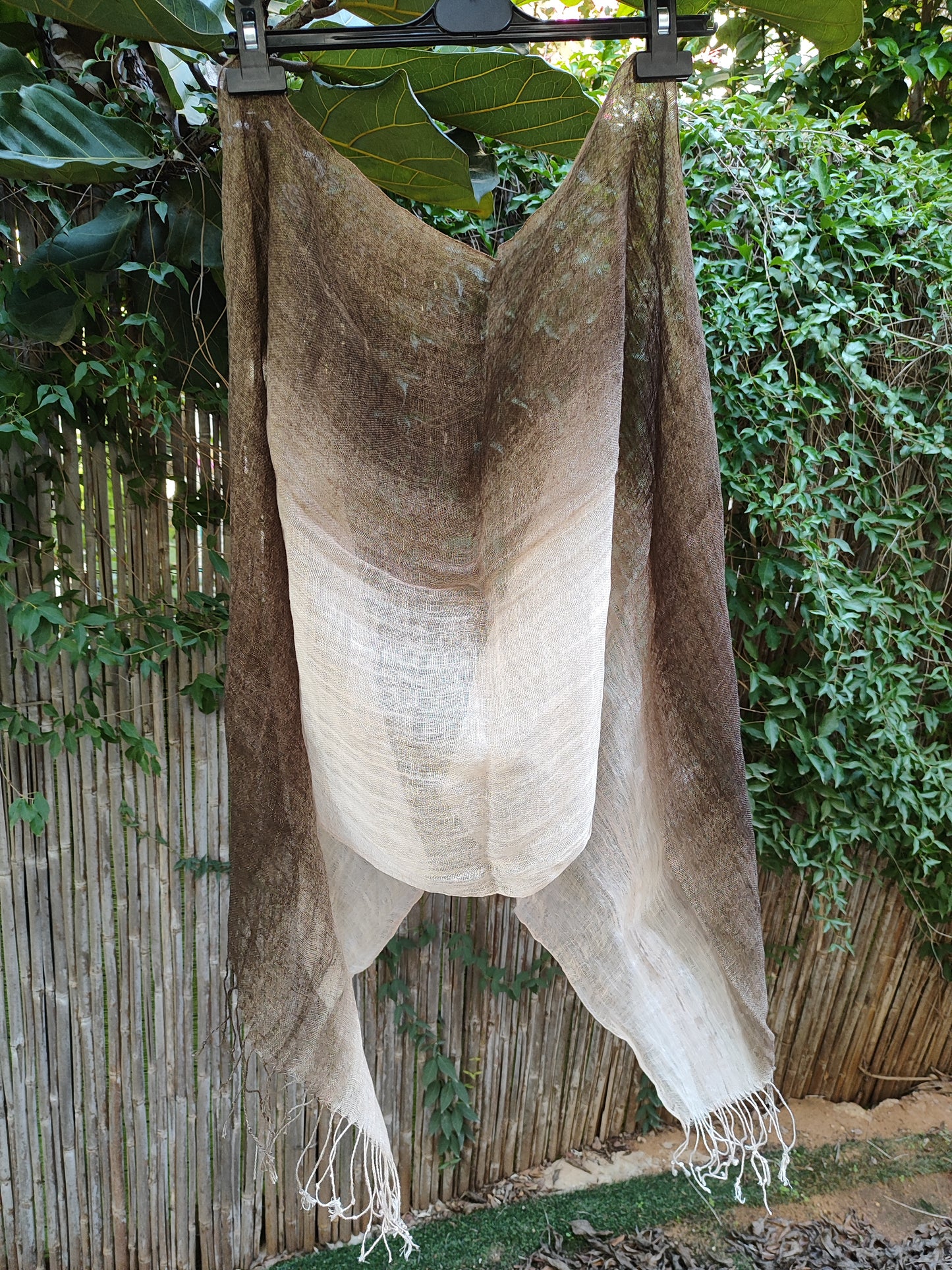 צעיף פישתן אומברה קרם חום  - Image 4