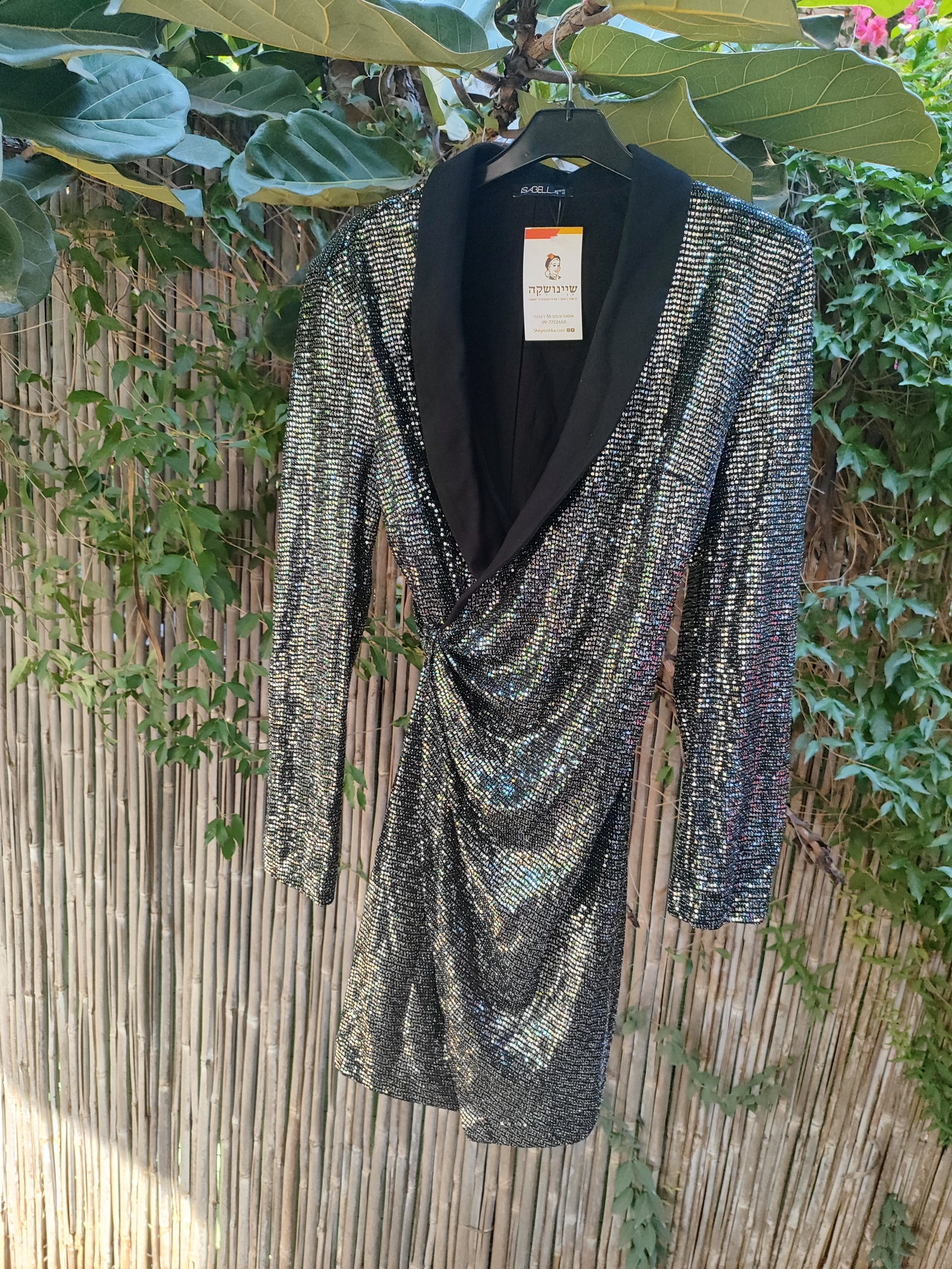 שמלת ערב מעטםת מנצנצת לתפארת  by Isabel - Size 42