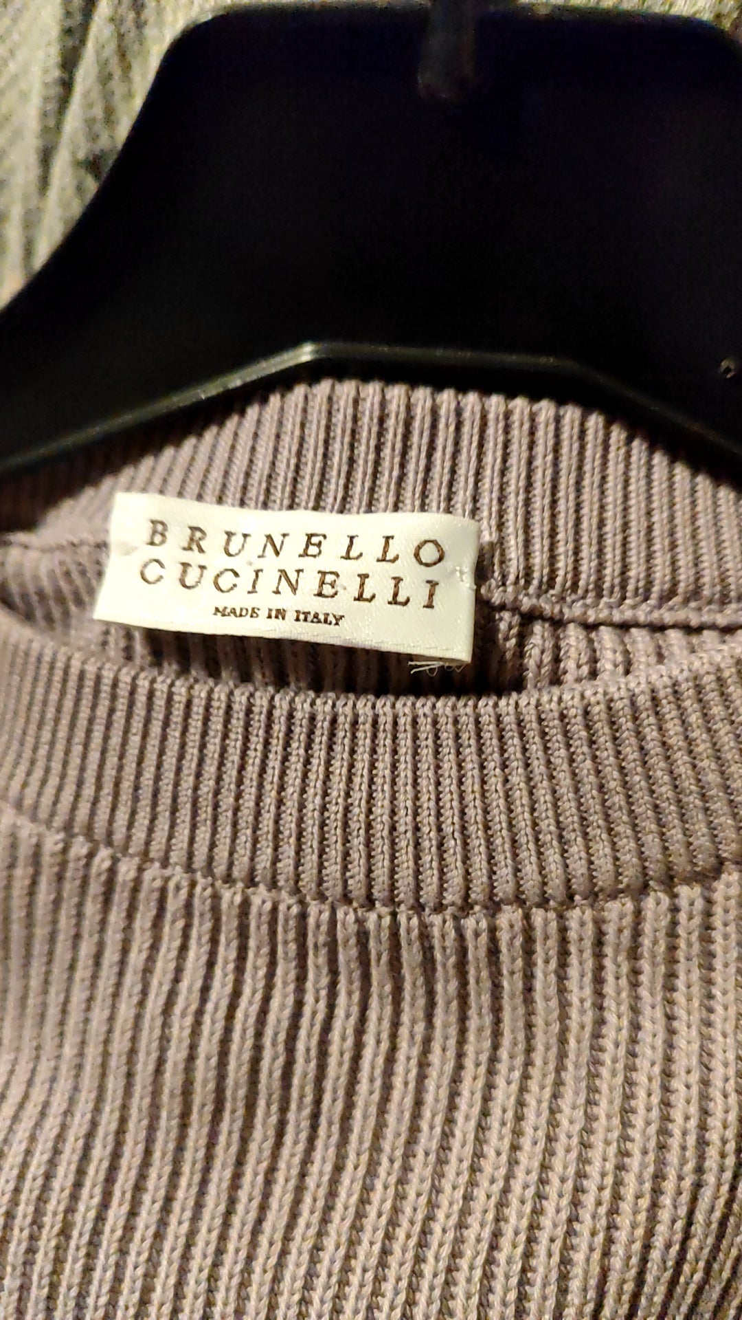 סוודר סגול לילך קלאסי שסע בצדדים - Image 5 by Brunello Cucinelli