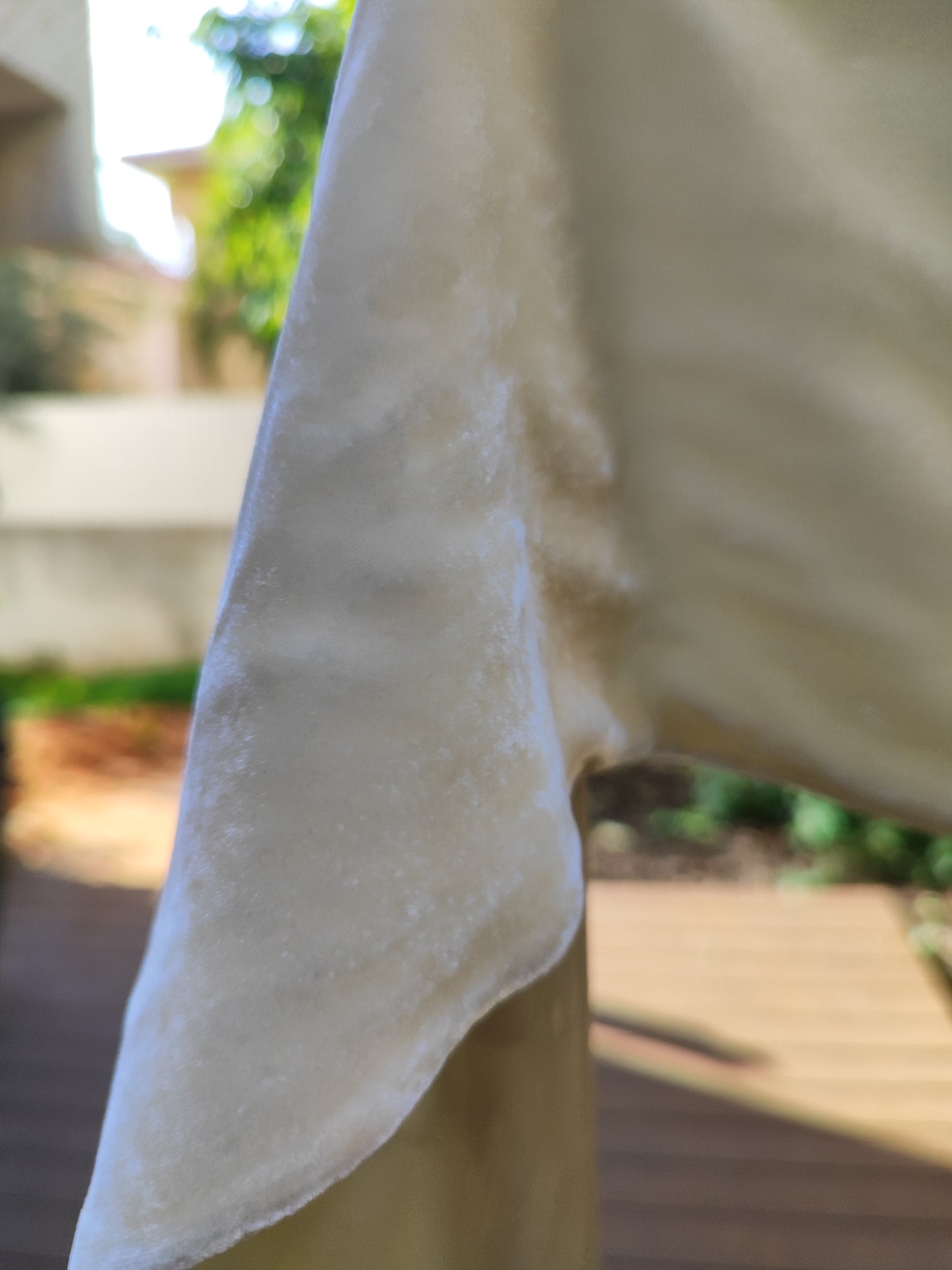 צעיף קטיפתי עם פרנזים - Image 4