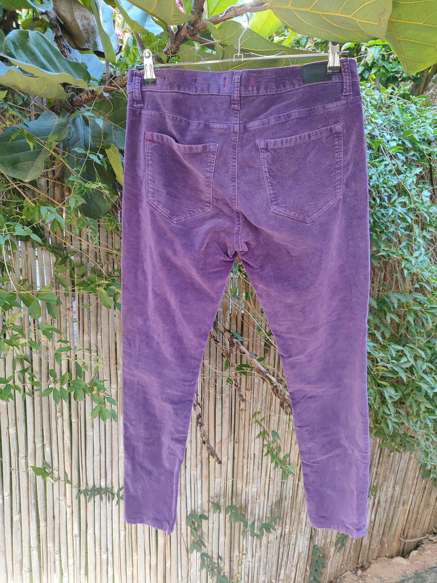 BDG מכנסי קטיםה סגולים קלאסים ישרים - Image 5 by BDG