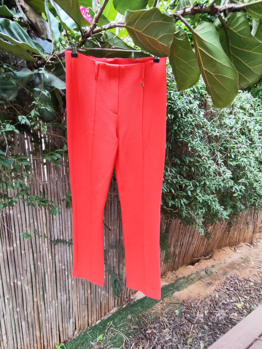 Marc Cain מכנסיים כתומים בגזרה ישרה  - Image 7 by Marc Cain