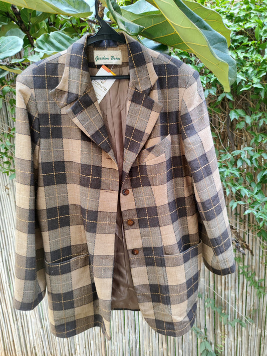  Gershon Bram בלייזר בגווני חום וינטג' - Image 4 by Gershon Bram