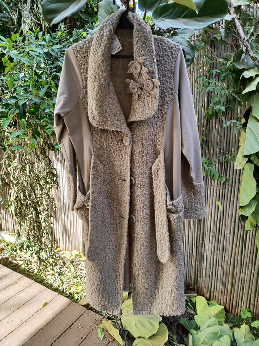 מעיל צמר אפור - Image 3