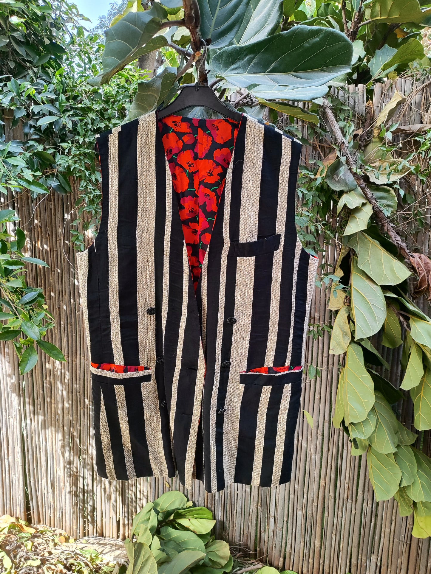 וסט פסים ופרחים דוצ - Image 5