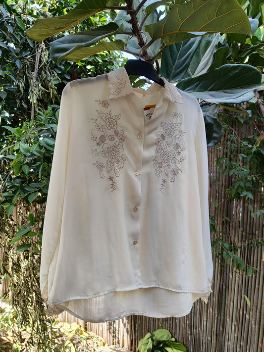 חולצה רקומה וינטג' - Image 4