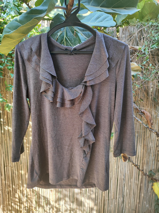 חולצת וולנים אה סימטריים סגול/אפורRonen Chen - Image 3 by Ronen Chen