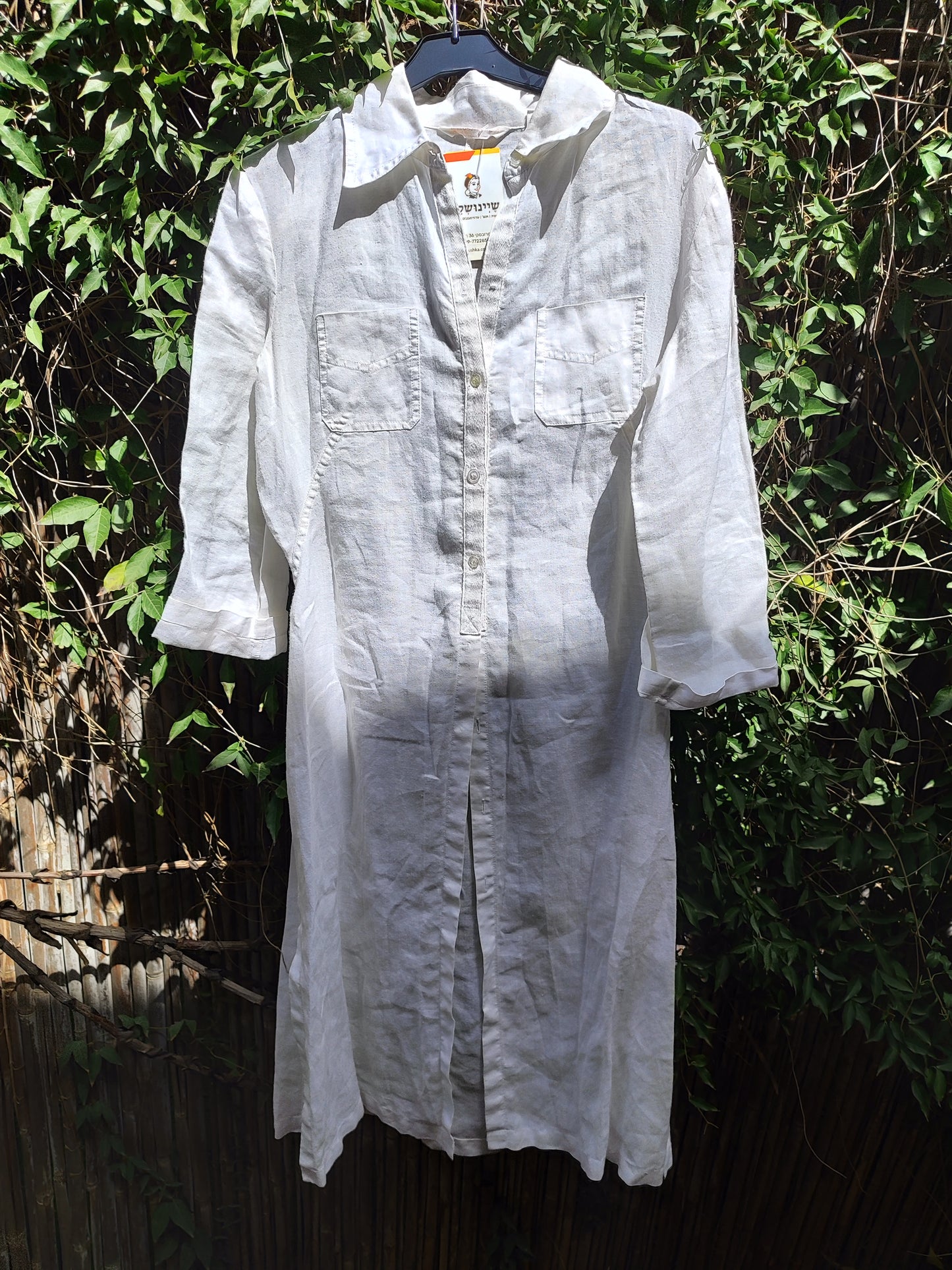 שמלת/חולצה לבנה חגיגית קלאסית by MNG - Size S