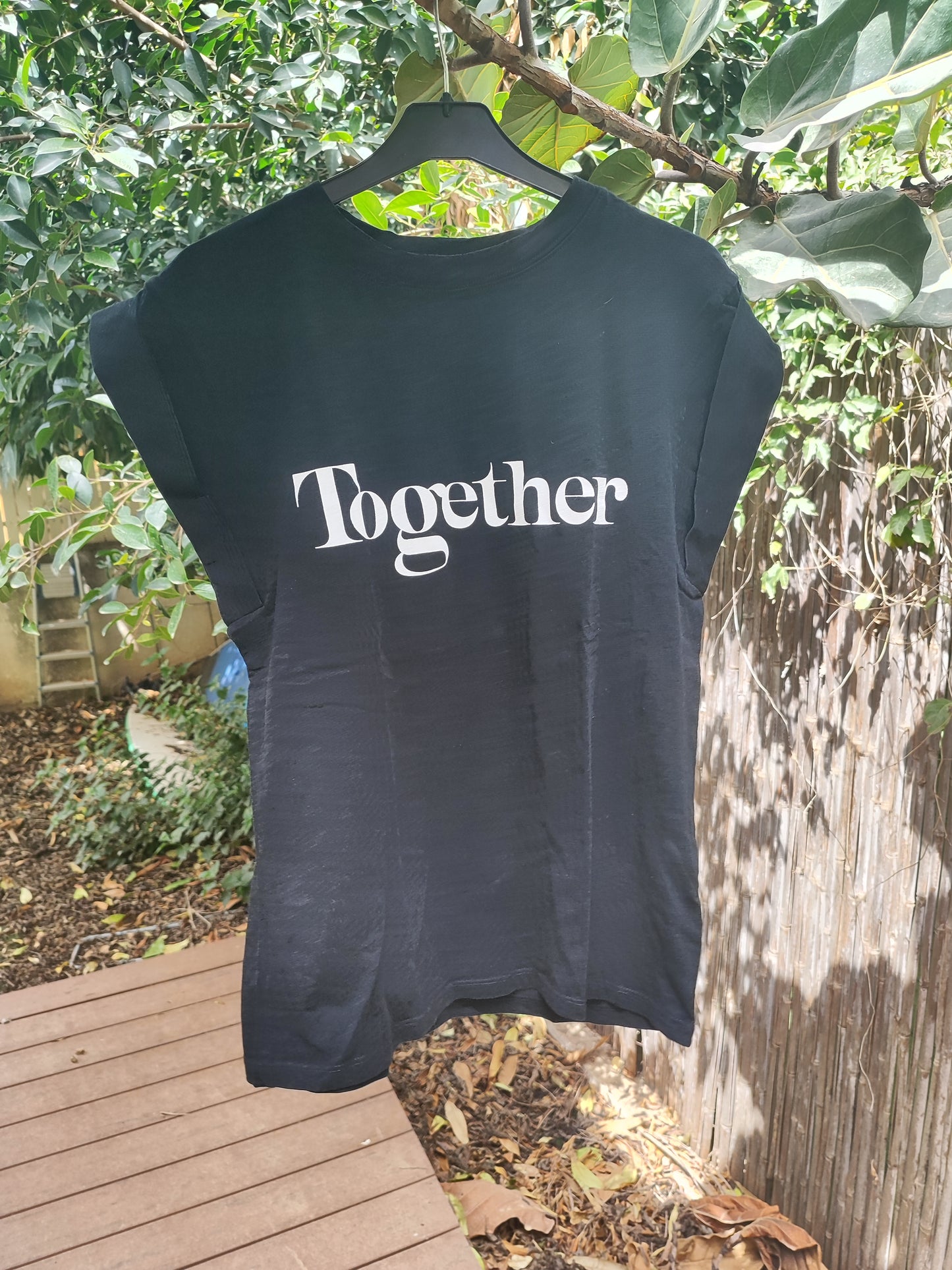 BA&SH. טי שירט Together שחור ללא שרוולים  by ba&sh - Size S-M
