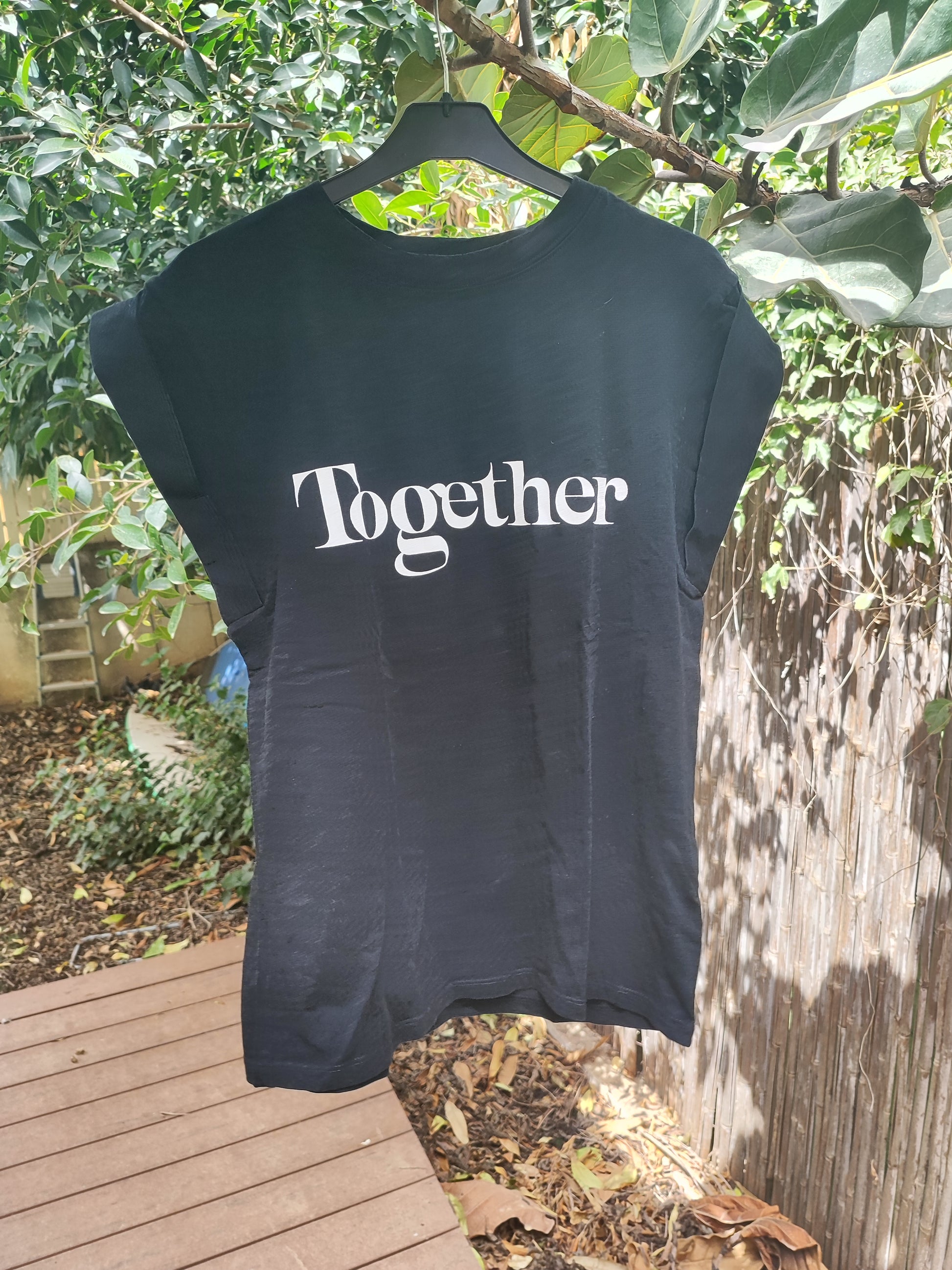 BA&SH. טי שירט Together שחור ללא שרוולים  by ba&sh - Size S-M