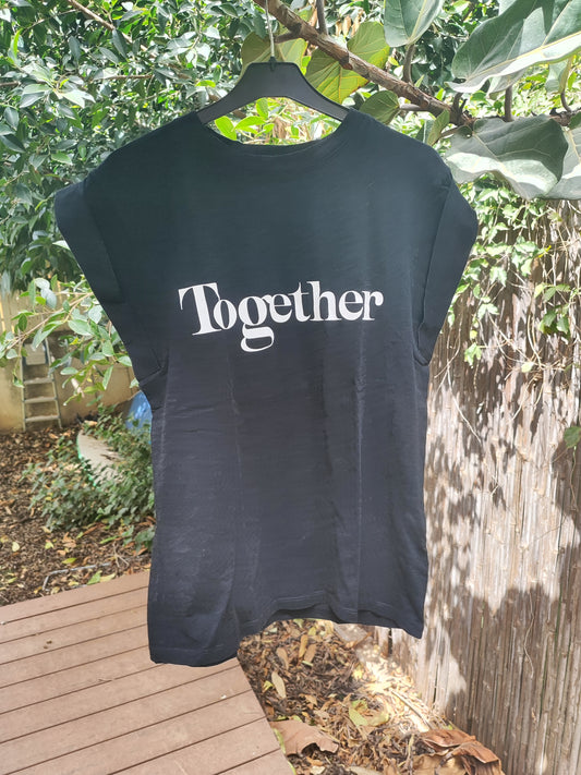 BA&SH. טי שירט Together שחור ללא שרוולים  by ba&sh - Size S-M