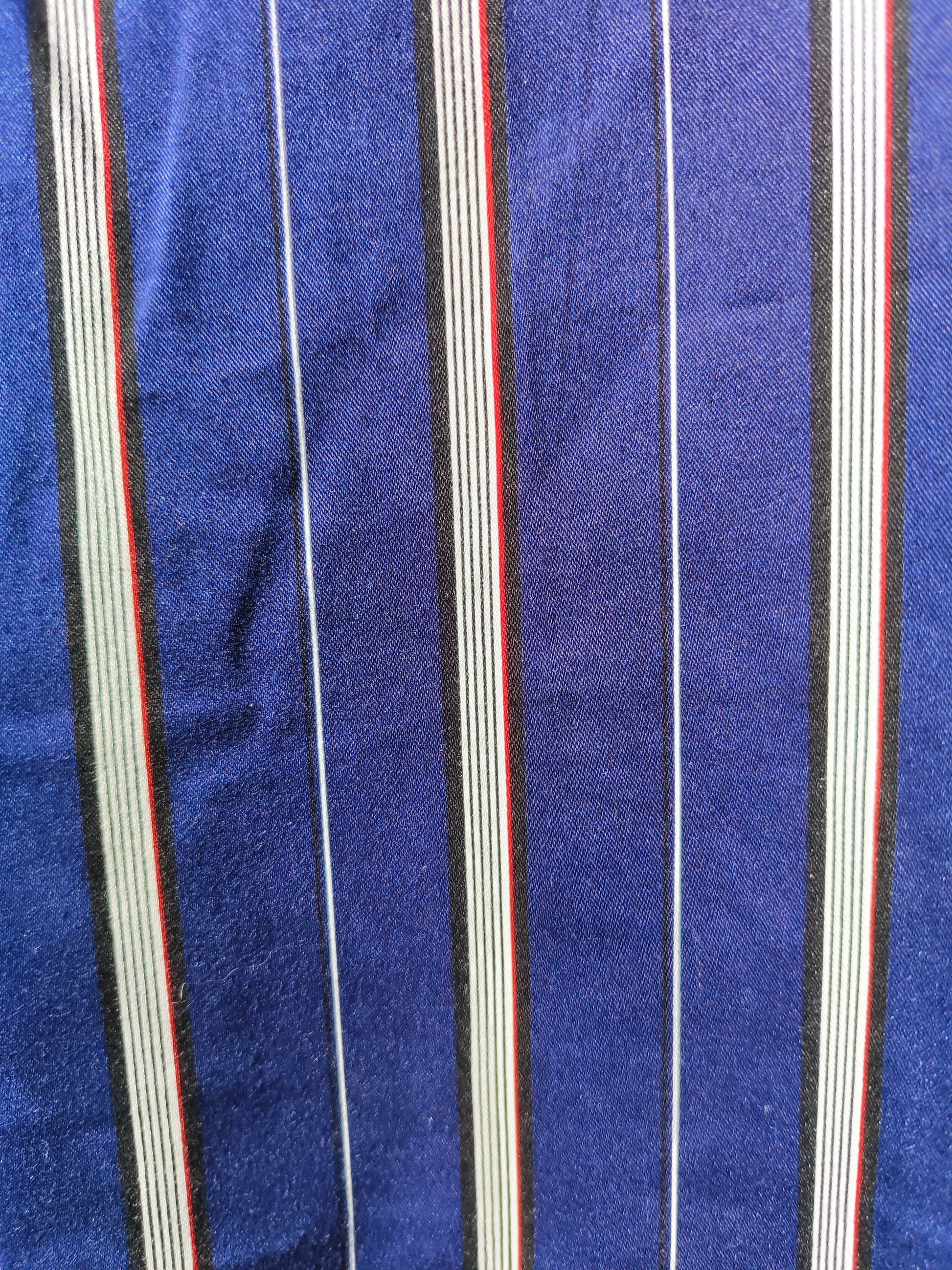 מכנסיים  אלגנטים כחולים פסים לבנים אדום דק - Image 5 by Golf