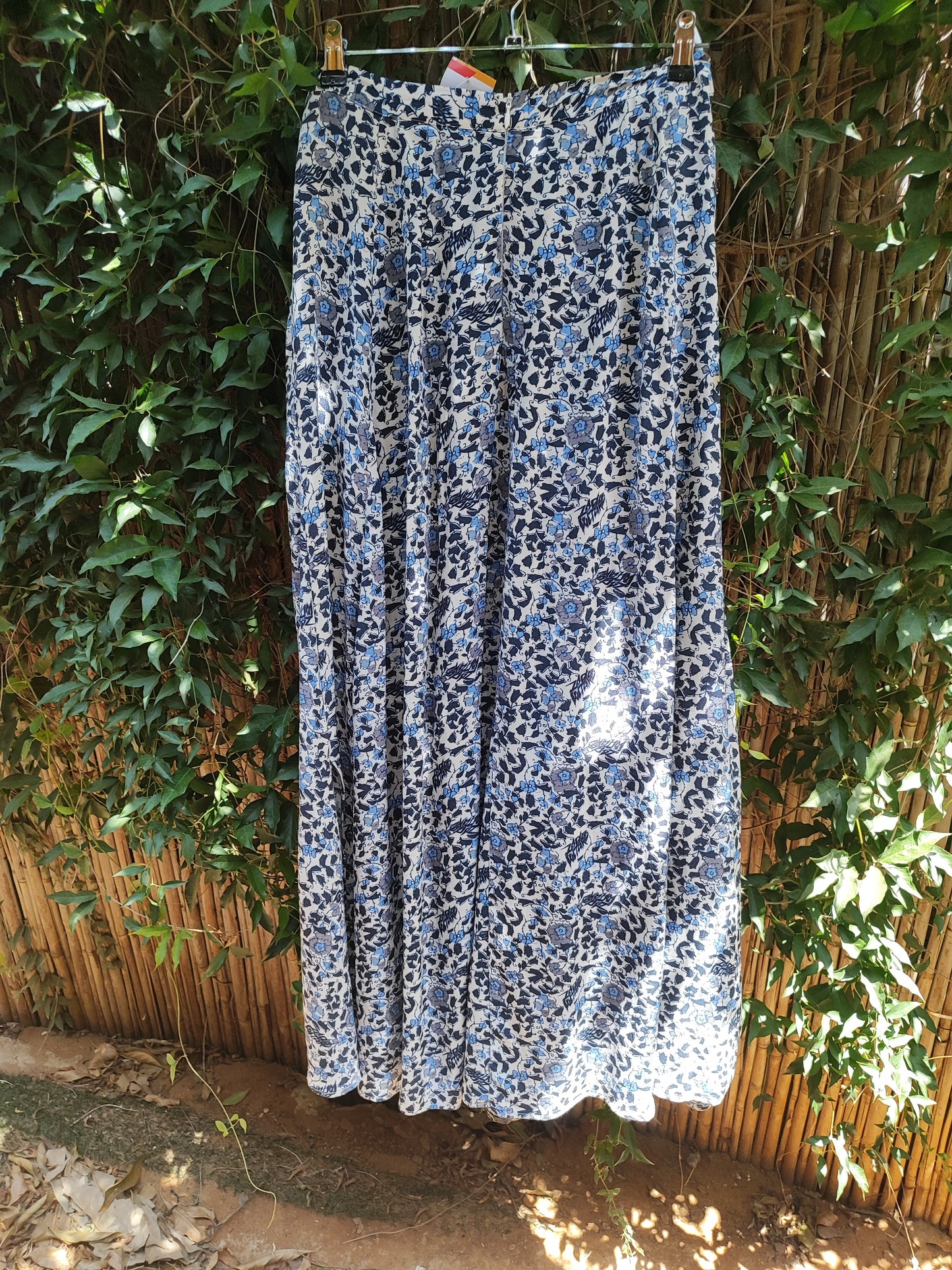 ZADIG&VOLTAIRE חצאית פרחונית בגווני כחול על רקע לבן
