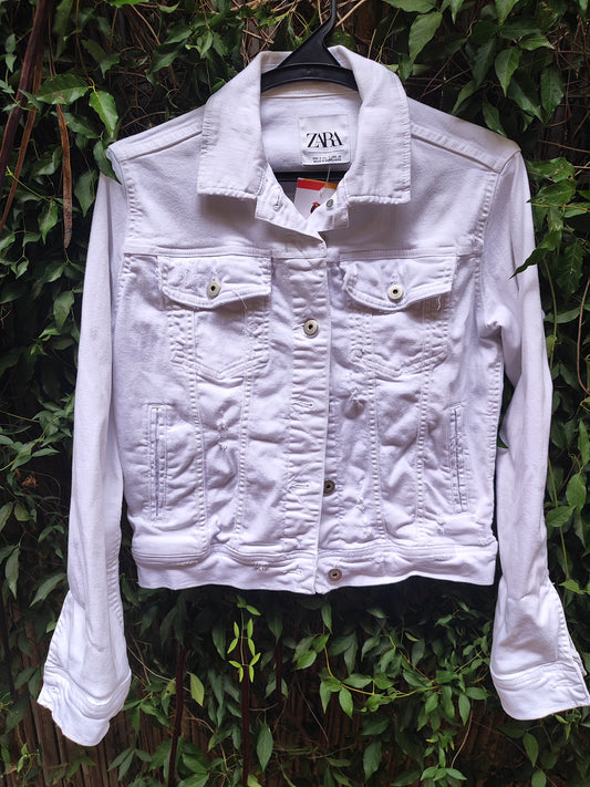 ZARA ז'קט לבן של שבת קלאסי